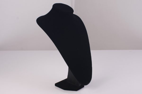 Expositor de collar terciopelo negro 35cm